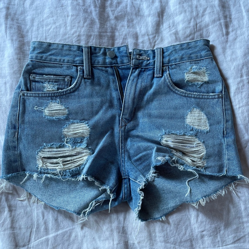 Lovers + Friends denim jean shorts